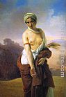 Francesco Hayez Famous Paintings - Ruth